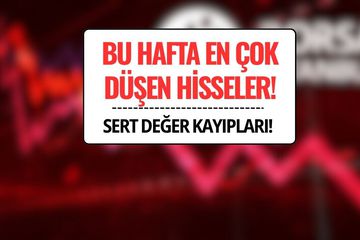 Borsada Bu Hafta En Çok Kaybettiren Hisseler (8-12 Eylül 2025)