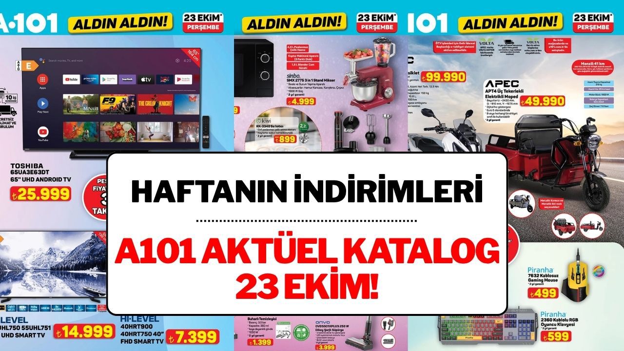 A101 23 Ekim 2025 Aktüel Katalog: Bu Hafta Hangi Ürünler İndirimde?