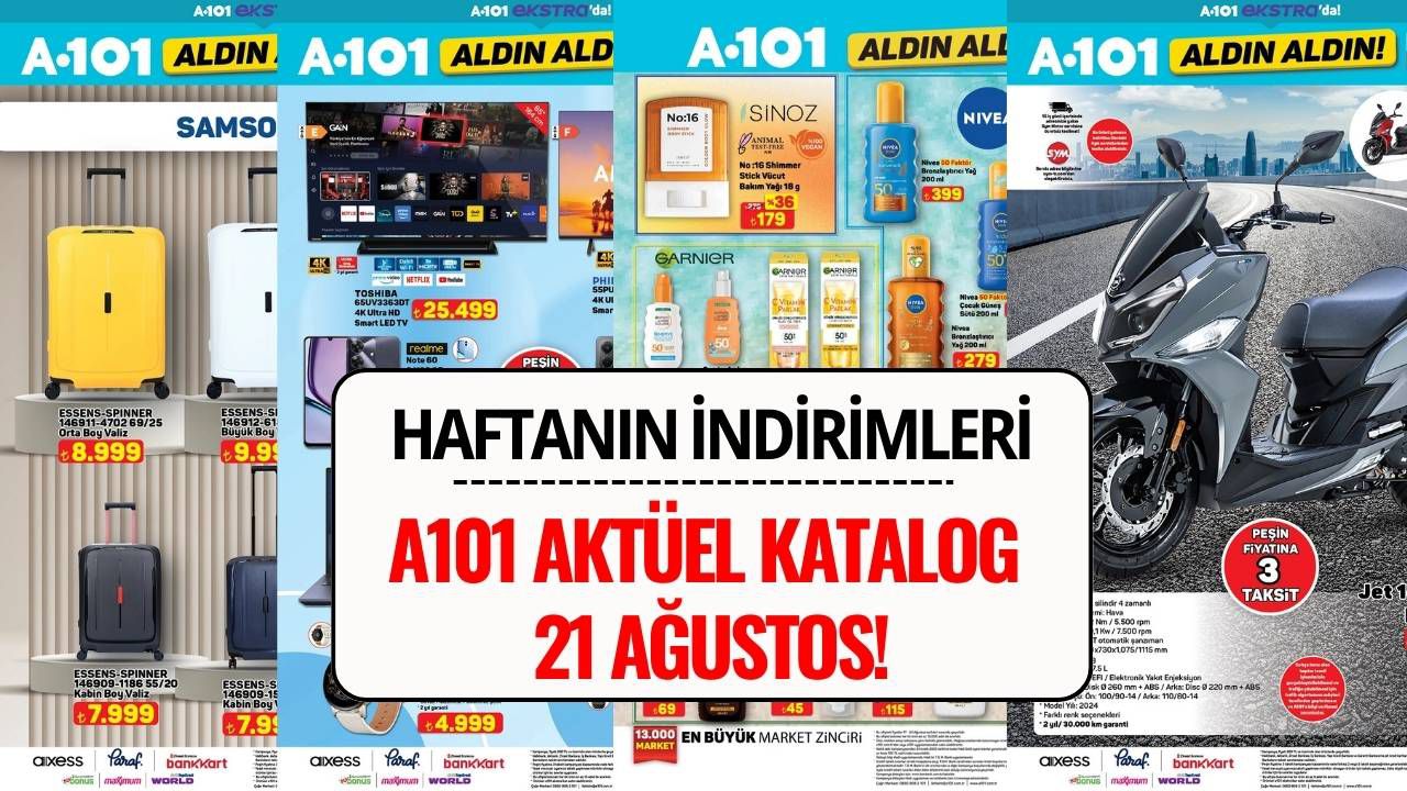 A101 21 Ağustos 2025 Aktüel Kataloğu: Bu Hafta Hangi Ürünler İndirimde?