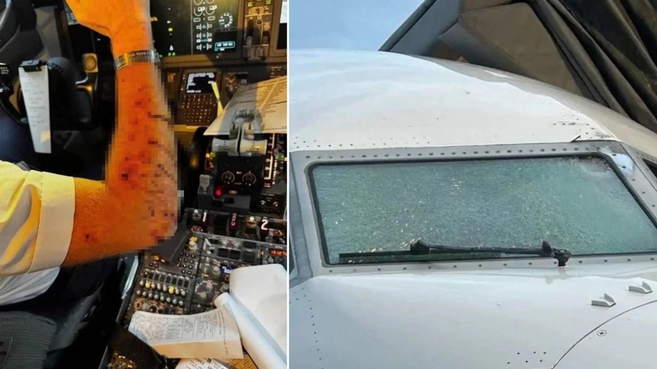 Yolcu Uçağına Meteor Çarptı: Kokpit Parçalandı, Pilot Yaralandı!