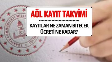 AÖL Kayıt Takvimi 2025: Açık Öğretim Lisesi Kayıtları Ne Zaman Bitecek, Ücreti Ne Kadar?