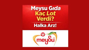 Meysu Gıda Halka Arz Sonuçları Açıklandı: Kaç Lot Verdi?