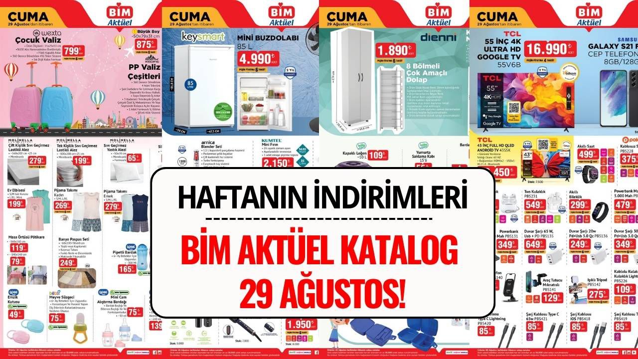 BİM Aktüel Katalog 29 Ağustos 2025: İndirimli Ürünler Listesi ve Fiyatlar