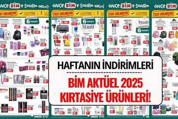 BİM Aktüel Ürünler 2025 Kırtasiye Kataloğu Yayınlandı!
