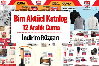 BİM Aktüel 12 Aralık Cuma Kataloğu Yayınlandı! Bu Hafta İndirimde Neler Var?