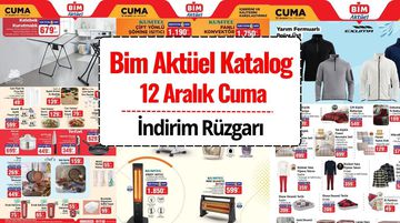 BİM Aktüel 12 Aralık Cuma Kataloğu Yayınlandı! Bu Hafta İndirimde Neler Var?