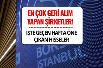Borsada Geçen Hafta En Çok Geri Alım Yapan Şirketler