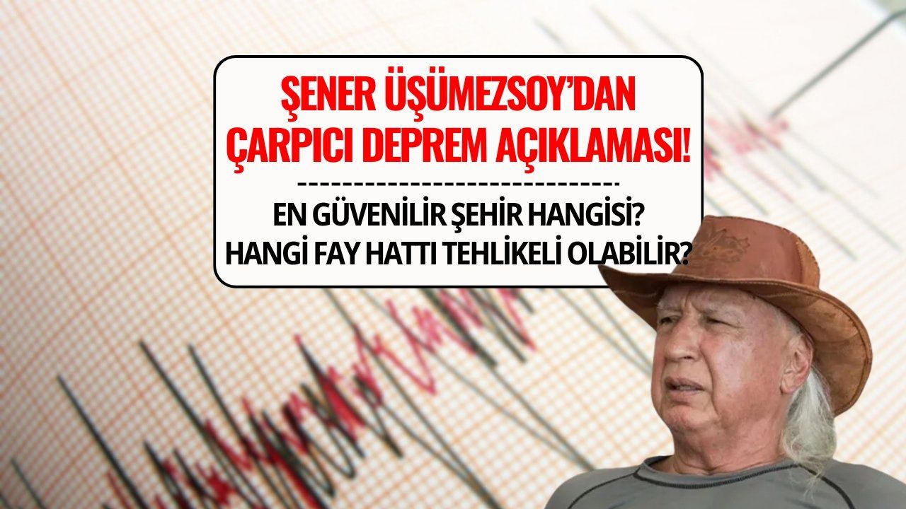 Prof. Dr. Şener Üşümezsoy Deprem Korkusu Olmadan Yaşanacak Şehri Açıkladı! "100 Yıl Kırılmaz"