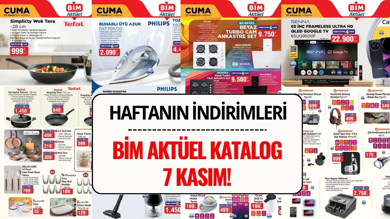 BİM 7 Kasım 2025 Aktüel Kataloğu: Bu Hafta Hangi Ürünler İndirimde?