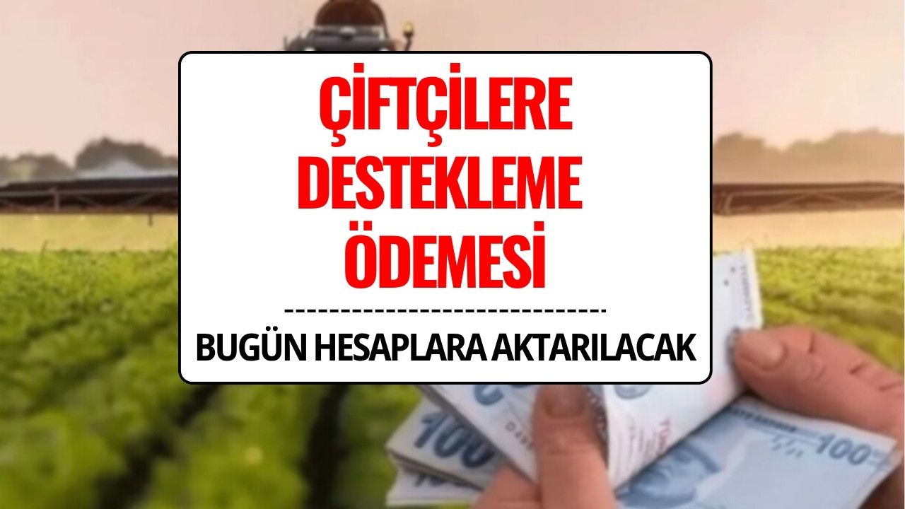 Çiftçilere 320,6 Milyon Lira Destekleme Ödemesi Bugün Hesaplarda