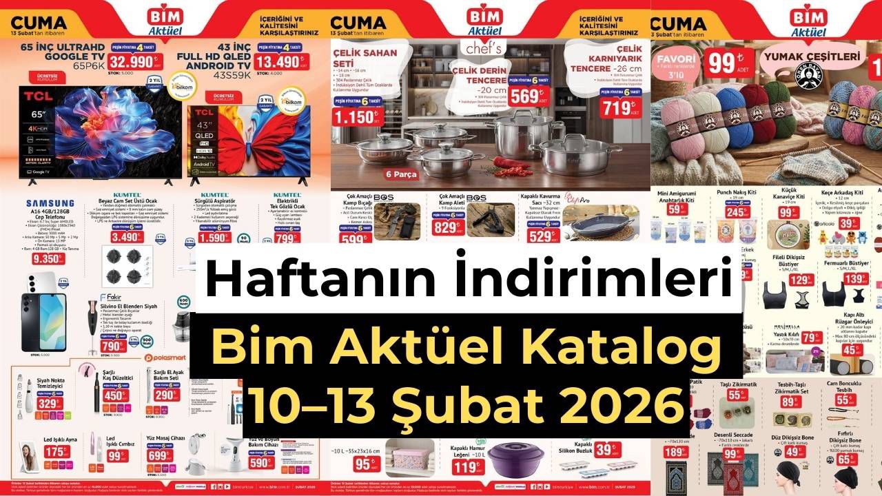 BİM 10–13 Şubat 2026 Aktüel Kataloğu: Bu Hafta Hangi Ürünler İndirimde?