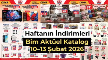 BİM 10–13 Şubat 2026 Aktüel Kataloğu: Bu Hafta Hangi Ürünler İndirimde?