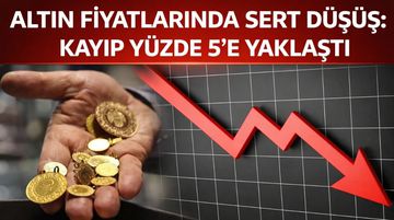 Altın Fiyatlarında Sert Düşüş: Kayıp Yüzde 5’e Yaklaştı