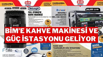 Bim Aktüel Kataloğu 12 Şubat: BİM'e Kahve Makinesi ve Güç İstasyonu Geliyor!