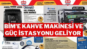 Bim Aktüel Kataloğu 12 Şubat: BİM'e Kahve Makinesi ve Güç İstasyonu Geliyor!