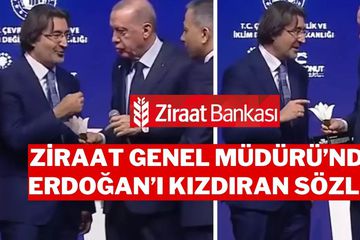 Cumhurbaşkanı Erdoğan'dan Ziraat Bankası Genel Müdürü'ne Sahnede Uyarı!