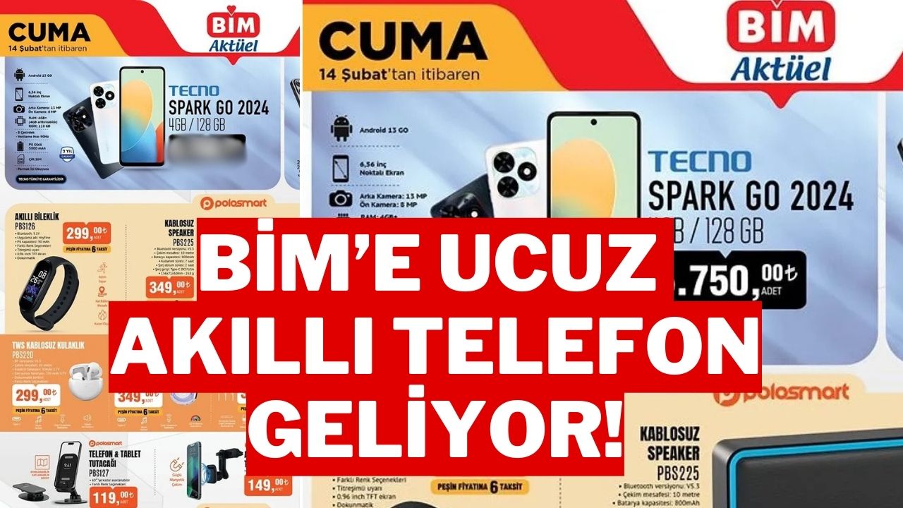 BİM'de Kaçırılmayacak Fırsat: Ucuz Android Telefon TECNO Spark Go 2024 Özellikleri ve Fiyatı!