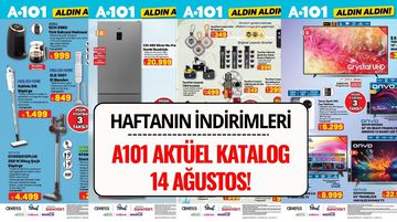 A101 14 Ağustos 2025 Aktüel Kataloğu: Bu Hafta İndirimde Neler Var?