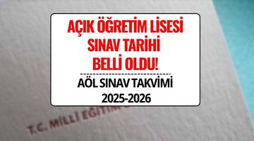 AÖL Sınav Takvimi 2025-2026: MEB Açık Lise 1. Dönem Sınav Tarihleri Belli Oldu