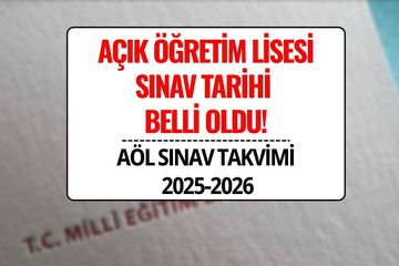 AÖL Sınav Takvimi 2025-2026: MEB Açık Lise 1. Dönem Sınav Tarihleri Belli Oldu
