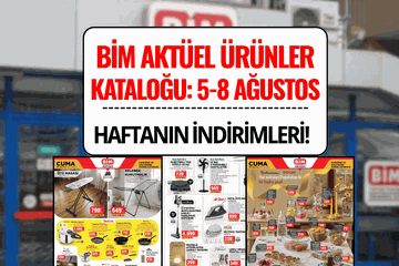 BİM Aktüel Ürünler Katalog 5-8 Ağustos 2025: Bu Hafta Cuma Hangi Ürünler İndirimde?