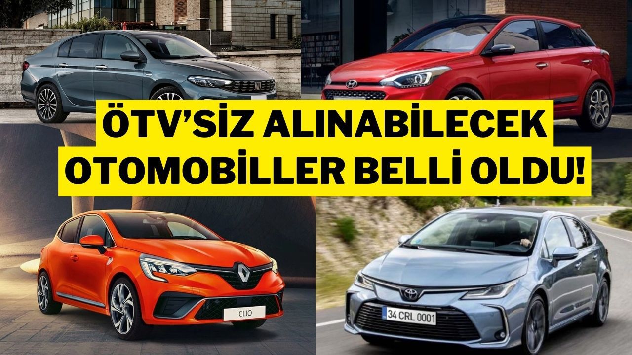 ÖTV’siz Alınabilecek Yerli Otomobiller Belli Oldu: İşte 2025 Güncel Liste