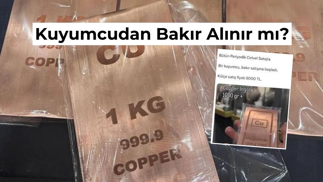 Kuyumcudan Bakır Alınır mı? Fiziki Bakırda KDV Detayı