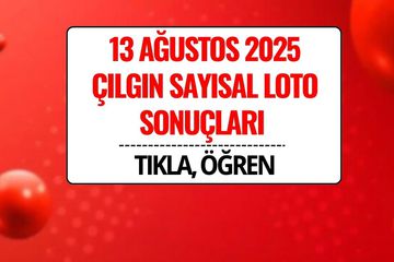 13 Ağustos Çılgın Sayısal Loto Sonuçları Açıklandı: Kazanan Numara ve Sorgulama Ekranı
