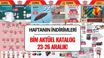 BİM Aktüel 23-26 Aralık 2025 Kataloğu: Bu Hafta Hangi Ürünler İndirimde?