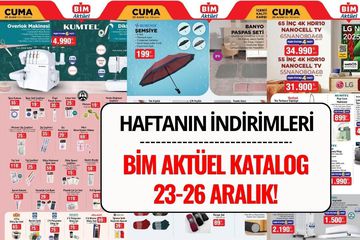 BİM Aktüel 23-26 Aralık 2025 Kataloğu: Bu Hafta Hangi Ürünler İndirimde?
