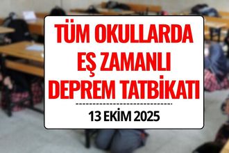 Milli Eğitim Bakanlığı’ndan Açıklama: Bugün Okullarda Eş Zamanlı Deprem Tatbikatı Yapılacak
