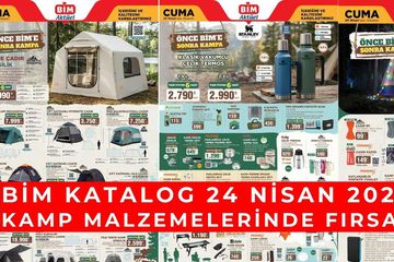 BİM 24 Nisan 2026 Kamp Kataloğu: Otomatik Çadır, Mangal ve Termos Fiyatları
