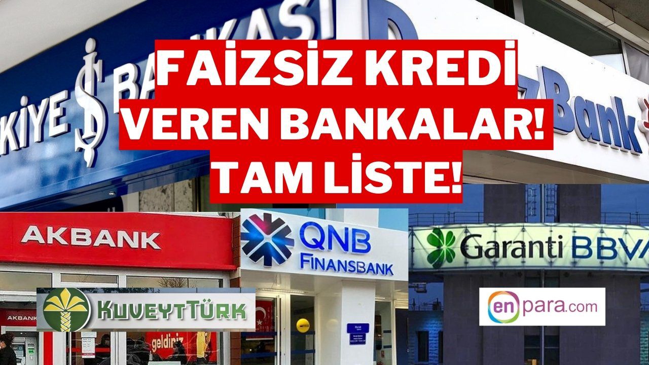 Bankaların Faizsiz Kredi Kampanyaları: 60.000 TL’ye Kadar Sıfır Faiz İmkânı