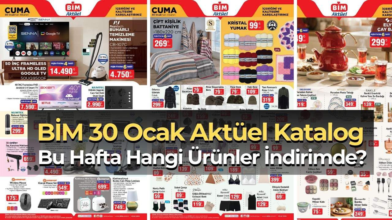 BİM 30 Ocak 2026 Aktüel Katalog Yayımlandı! İşte Bu Haftanın İndirimli Ürünleri