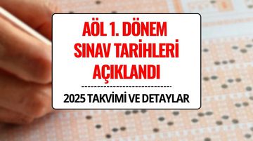 AÖL 1. Dönem Sınav Tarihleri Belli Oldu: MEB Takvimi Yayınladı
