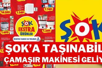 ŞOK 22 Şubat 2025 Aktüel Kataloğu: Şok'a Taşınabilir Çamaşır Makinesi Geliyor!