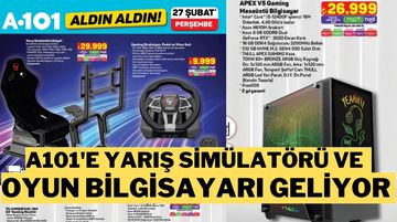 A101 Katalog İndirimleri 27 Şubat 2025: A101'e Oyun Bilgisayarı ile Yarış Simülatörü Geliyor!