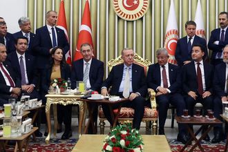 Cumhurbaşkanı Erdoğan, Davutoğlu ve Babacan Yıllar Sonra Yan Yana