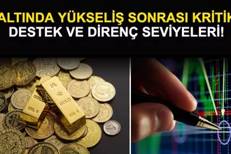 Altında Yükseliş Sonrası Kritik Destek ve Direnç Seviyeleri!