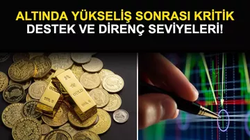 Altında Yükseliş Sonrası Kritik Destek ve Direnç Seviyeleri!