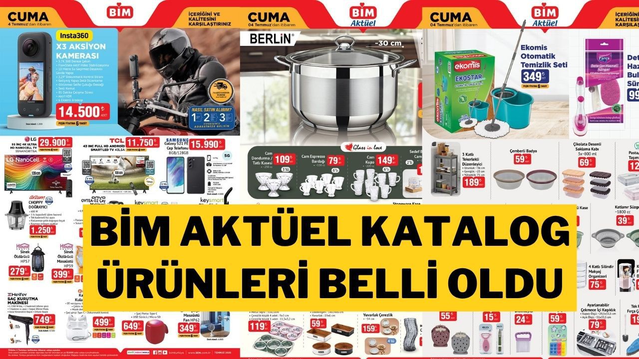 BİM 1-4 Temmuz 2025 Aktüel Kataloğu Yayınlandı: Bu Hafta Hangi Ürünler Var?