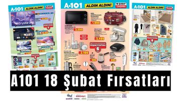 A101 18 Şubat 2026 Aktüel Kataloğu: Televizyon, Beyaz Eşya, Motosiklet ve Gıda Ürünlerinde Dikkat Çeken Fiyatlar