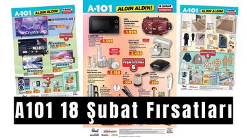 A101 18 Şubat 2026 Aktüel Kataloğu: Televizyon, Beyaz Eşya, Motosiklet ve Gıda Ürünlerinde Dikkat Çeken Fiyatlar
