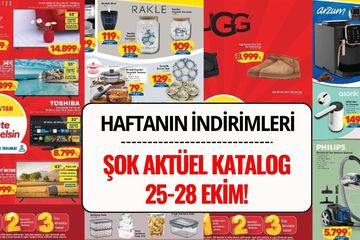 ŞOK Market 25-28 Ekim 2025 Aktüel Kataloğu: Elektronikten Tekstile Haftanın İndirimli Ürünleri