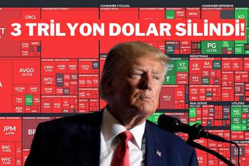 Trump Etkisi: ABD Borsalarından 3 Trilyon Dolar Uçtu! Apple, Amazon, Tesla, Meta, NVIDIA Çakıldı
