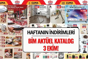 BİM 3 Ekim Cuma Aktüel Kataloğu: İndirimli Ürünler ve Fırsatlar