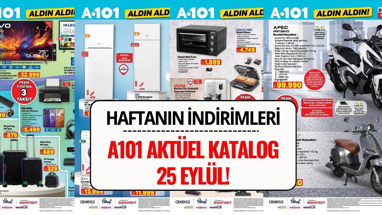 A101 25 Eylül 2025 Aktüel Katalog: A101'de Bu Hafta Neler Var?