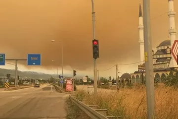 Bursa İznik’te Büyük Orman Yangını! Dumanlar Kilometrelerce Uzakta Görüldü