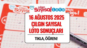 Çılgın Sayısal Loto Sonuçları Açıklandı! 16 Ağustos 2025 Kazandıran Numaralar ve Bilet Sorgulama Ekranı
