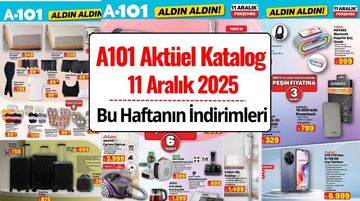 A101 11 Aralık 2025 Aktüel Kataloğu Yayınlandı: Elektronik, TV, Beyaz Eşya, Oyuncak ve Kamp Ürünlerinde Büyük İndirim